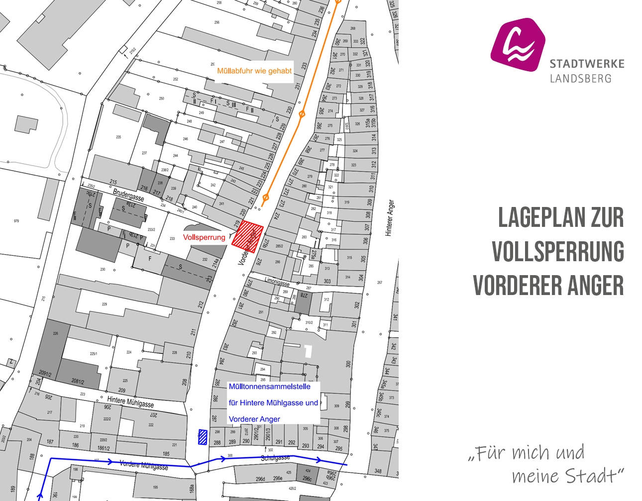 17.07.2024 - Baustelleninformation: Vollsperrung Vorderer Anger