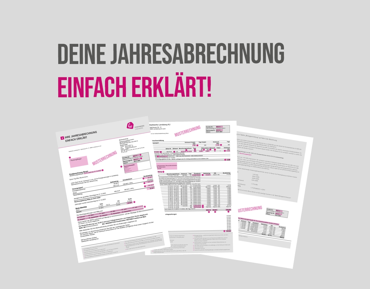 19.01.2024 - Erläuterungen zur Jahresendabrechnung Strom &amp; Gas